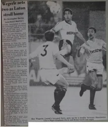 Match Report: Luton Town FC vs Manchester City (29th Nov 1988)