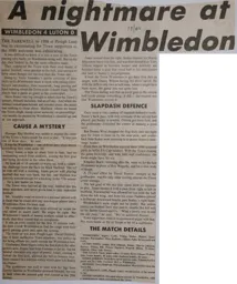Match Report: Wimbledon vs Luton Town FC (31st Dec 1988)