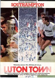Programme: Luton Town FC vs Southampton (18th Jan 1989)
