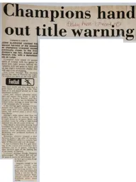 Match Report: Liverpool vs Luton Town FC (14th Mar 1989)