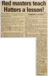 Match Report: Liverpool vs Luton Town FC (14th Mar 1989)