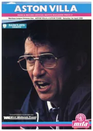Programme: Aston Villa vs Luton Town FC (1st Apr 1989)