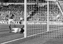 The ball is in the net and Town go 1-0 up