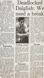 Match Report: Luton Town FC vs Liverpool (26th Aug 1989)