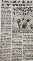 Match Report: Manchester City vs Luton Town FC (30th Sep 1989)