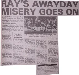 Match Report: Manchester City vs Luton Town FC (30th Sep 1989)