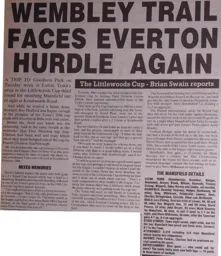 Match Report: Luton Town FC vs Mansfield Town (3rd Oct 1989)