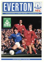 Programme: Everton vs Luton Town FC (24th Oct 1989)