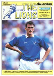 Programme: Millwall vs Luton Town FC (28th Oct 1989)