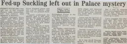 Match Report: Crystal Palace vs Luton Town FC (11th Nov 1989)