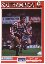 Programme: Southampton vs Luton Town FC (25th Nov 1989)