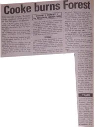 Match Report: Luton Town FC vs Nottingham Forest (26th Dec 1989)