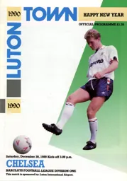 Programme: Luton Town FC vs Chelsea (30th Dec 1989)