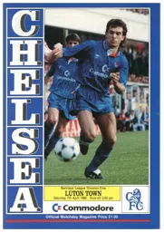 Programme: Chelsea vs Luton Town FC (7th Apr 1990)