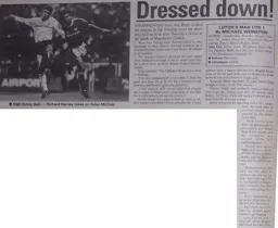 Match Report: Luton Town FC vs Manchester United (4th Sep 1990)