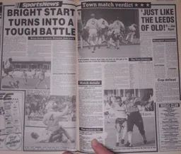 Match Report: Luton Town FC vs Leeds United (8th Sep 1990)