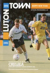 Programme: Luton Town FC vs Chelsea (29th Dec 1990)