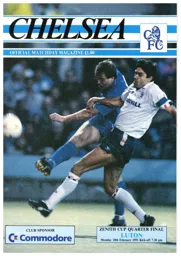 Programme: Chelsea vs Luton Town FC (18th Feb 1991)