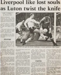Match Report: Luton Town FC vs Liverpool (23rd Feb 1991)