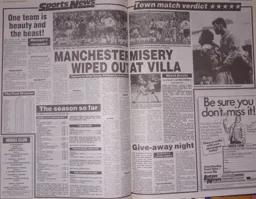 Match Report: Aston Villa vs Luton Town FC (9th Mar 1991)