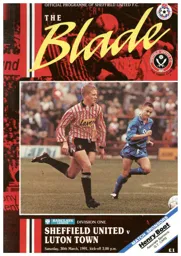 Programme: Sheffield United vs Luton Town FC (30th Mar 1991)