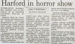 Match Report: Luton Town FC vs Wimbledon (13th Apr 1991)