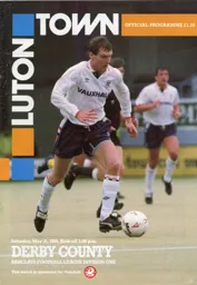 Programme: Luton Town FC vs Derby County (11th May 1991)