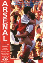 Programme: Arsenal vs Luton Town FC (27th Aug 1991)