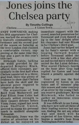 Match Report: Chelsea vs Luton Town FC (31st Aug 1991)