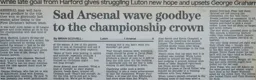 Match Report: Luton Town FC vs Arsenal (26th Dec 1991)