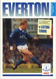 Programme: Everton vs Luton Town FC (14th Mar 1992)