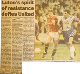 Match Report: Luton Town FC vs Manchester United (18th Apr 1992)
