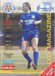 Programme: Leicester City vs Luton Town FC (15th Aug 1992)