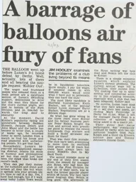 Match Report: Luton Town FC vs Derby County (17th Oct 1992)