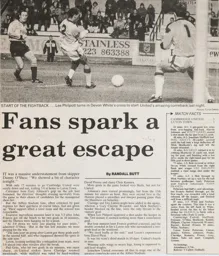 Match Report: Cambridge United vs Luton Town FC (3rd Nov 1992)