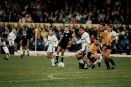 Steve Claridge leads a rare Luton attack