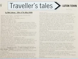 Match Report: Luton Town FC vs Cambridge United (27th Mar 1993)