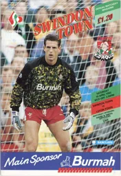 Programme: Swindon Town vs Luton Town FC (10th Apr 1993)