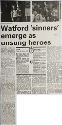 Match Report: Luton Town FC vs Watford (14th Aug 1993)