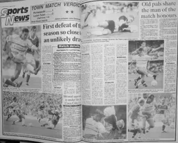 Match Report: Portsmouth vs Luton Town FC (21st Aug 1993)