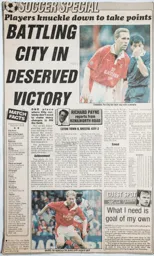 Match Report: Luton Town FC vs Bristol City (5th Oct 1993)