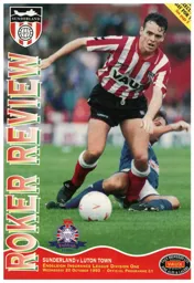 Programme: Sunderland vs Luton Town FC (20th Oct 1993)