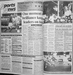 Match Report: Luton Town FC vs Tranmere Rovers (11th Dec 1993)