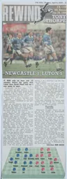 Match Report: Newcastle United vs Luton Town FC (29th Jan 1994)