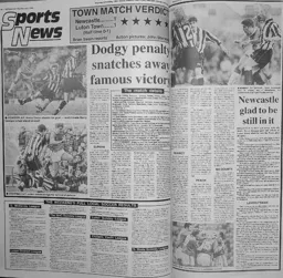 Match Report: Newcastle United vs Luton Town FC (29th Jan 1994)