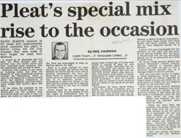 Match Report: Luton Town FC vs Newcastle United (9th Feb 1994)