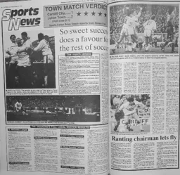 Match Report: Cardiff City vs Luton Town FC (20th Feb 1994)