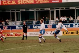 Scott Oakes free kick makes the score 2-0