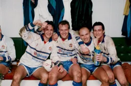Happy Hatters Scott Oakes Kerry Dixon David Preece and Ceri Hughes