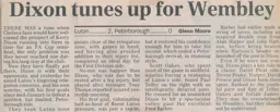 Match Report: Luton Town FC vs Peterborough United (2nd Apr 1994)